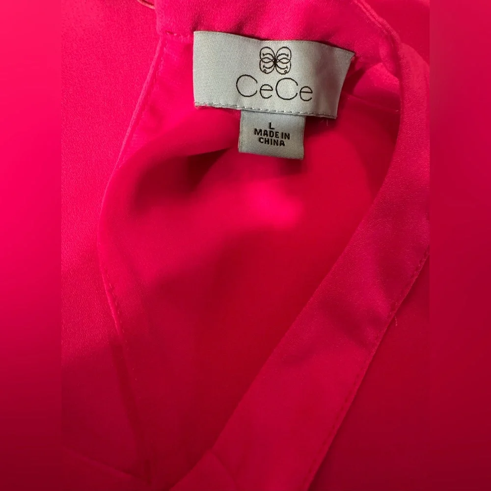 CeCe Fuchsia Sleeveless Top - Picture 3 of 3